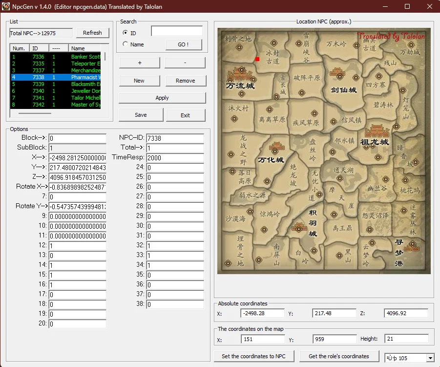 Resource 'NPCGen Editor Talolan'