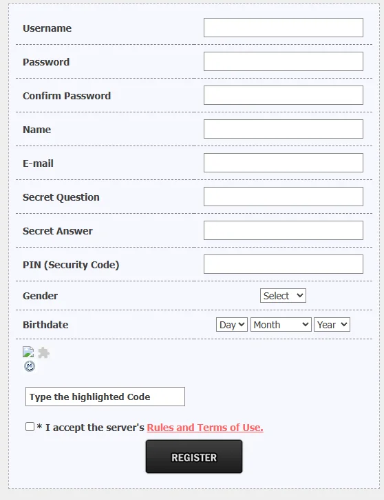 Resource 'Registration Script'